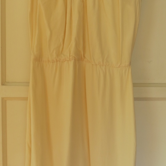Ivory Silk Dress with Crochet Neckline Size Small - Picture 7 of 13